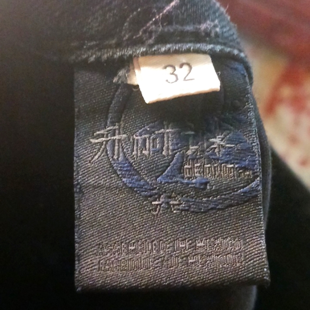 Antik Authentic Denim Straight leg Black Jeans-Vintage, 32, Black. - Picture 6 of 8
